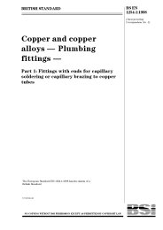 Copper and copper alloys - plumbing fittings. Fittings with ends for capillary soldering or capillary brazing to copper tubes (incorporating corrigendum No. 1) (Withdrawn)