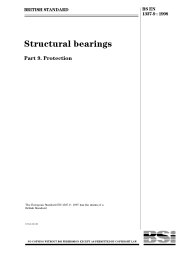 Structural bearings. Protection