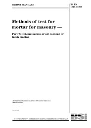 Methods of test for mortar for masonry. Determination of air content of fresh mortar