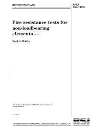 Fire resistance tests for non-loadbearing elements. Walls (Withdrawn)