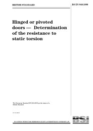 Hinged or pivoted doors - Determination of the resistance to static torsion