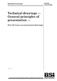 Technical drawings - general principles of presentation. Lines on construction drawings