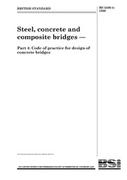 Steel, concrete and composite bridges. Code of practice for design of concrete bridges (Withdrawn)