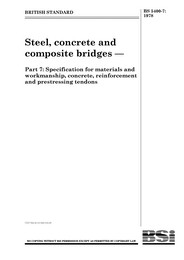 Steel, concrete and composite bridges. Specification for materials and workmanship, concrete, reinforcement and prestressing tendons (Withdrawn)