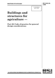 Buildings and structures for agriculture. Code of practice for general ...