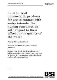 Suitability of non-metallic products for use in contact with water intended for human consumption with regard to their effect on the quality of water. Methods of test. Odour and flavour of water. Method of testing odours and flavours imparted to water by hoses for conveying water for food and drink preparation (+A2:2014)