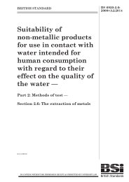 Suitability of non-metallic products for use in contact with water intended for human consumption with regard to their effect on the quality of water. Methods of test. Extraction of metals (+A2:2014)