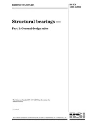 Structural bearings. General design rules