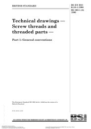 Technical drawings - Screw threads and threaded parts. General conventions