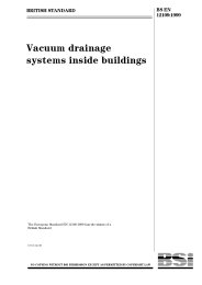 Vacuum drainage systems inside buildings