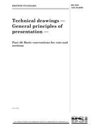 Technical drawings - General principles of presentation. Basic conventions for cuts and sections