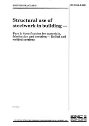 Structural use of steelwork in building. Specification for materials, fabrication and erection - Rolled and welded sections (Withdrawn)