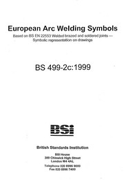 Welding terms and symbols. European arc welding symbols in chart form