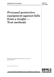 Personal protective equipment against falls from a height - Test methods