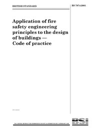 Application of fire safety engineering principles to the design of buildings - Code of practice (Withdrawn)