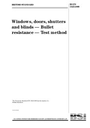 Windows, doors, shutters and blinds - bullet resistance - test method
