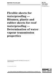 Flexible sheets for waterproofing - Bitumen, plastic and rubber sheets for roof waterproofing - Determination of water vapour transmission properties (AMD Corrigendum 13231)