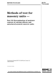 Methods of test for masonry units. Determination of moisture content of calcium silicate and autoclaved aerated concrete units