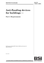 Anti-flooding devices for buildings. Requirements