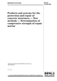 Products and systems for the protection and repair of concrete structures - test methods - determination of compressive strength of repair mortar