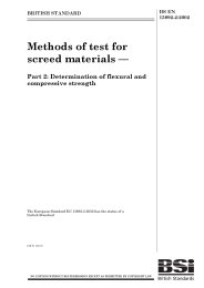 Methods of test for screed materials. Determination of flexural and compressive strength