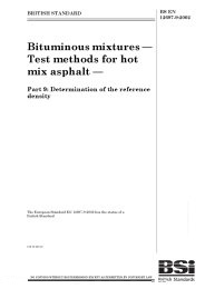 Bituminous mixtures - Test methods for hot mix asphalt. Determination of the reference density
