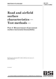 Road and airfield surface characteristics - Test methods. Measurement of pavement surface horizontal drainability