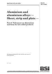 Aluminium and aluminium alloys - sheet, strip and plate. Tolerances on dimensions and form for hot-rolled products