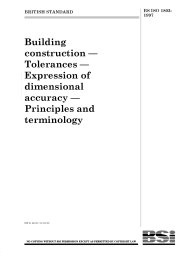 Building construction - tolerances - expression of dimensional accuracy - principles and terminology
