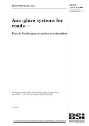 Anti-glare systems for roads. Performance and characteristics (incorporating Amendment No. 1)