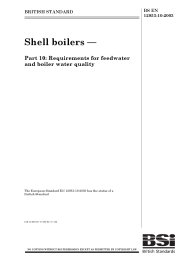 Shell boilers. Requirements for feedwater and boiler water quality