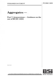 Aggregates. Armourstone - Guidance on the use of BS EN 13383