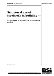 Structural use of steelwork in building. Code of practice for fire resistant design (Withdrawn)