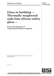 Glass in building - Thermally toughened soda lime silicate safety glass. Evaluation of conformity/Product standard