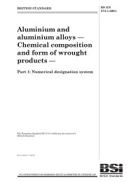 Aluminium and aluminium alloys - Chemical composition and form of wrought products. Numerical designation system