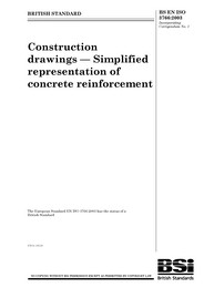Construction drawings - Simplified representation of concrete reinforcement (AMD Corrigendum 15521)