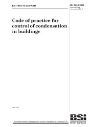 Code of practice for control of condensation in buildings (AMD 16119) (Withdrawn)