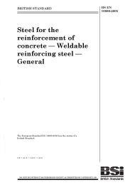 Steel for the reinforcement of concrete - Weldable reinforcing steel - General