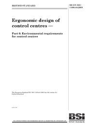 Ergonomic design of control centres. Environmental requirements for control centres
