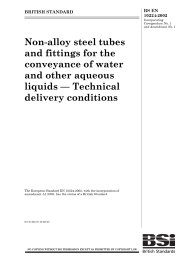 Non-alloy steel tubes and fittings for the conveyance of water and other aqueous liquids - Technical delivery conditions (incorporating corrigendum No. 1 and amendment No. 1)