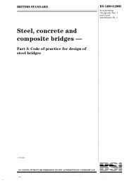 Steel, concrete and composite bridges. Code of practice for design of steel bridges (AMD Corrigendum 13200) (AMD 16404) (AMD Corrigendum 16480) (Withdrawn)