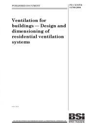 Ventilation for buildings - Design and dimensioning of residential ventilation systems