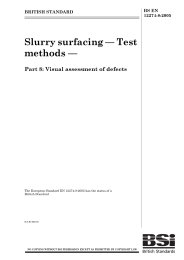Slurry surfacing. Test methods. Visual assessment of defects