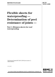 Flexible sheets for waterproofing. Determination of peel resistance of joints. Bitumen sheets for roof waterproofing