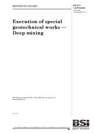 Execution of special geotechnical works - deep mixing (Incorporating corrigendum No. 1)