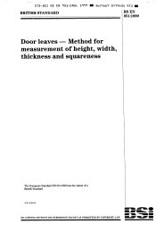 Door leaves. Method for measurement of height, width, thickness and squareness