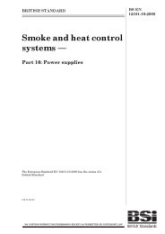 Smoke and heat control systems. Power supplies