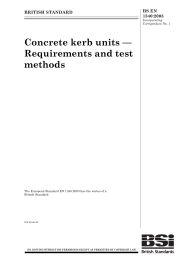 Concrete kerb units - Requirements and test methods (AMD Corrigendum 16468)