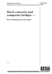Steel, concrete and composite bridges. Specification for loads (Withdrawn)