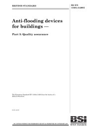 Anti-flooding devices for buildings. Quality assurance